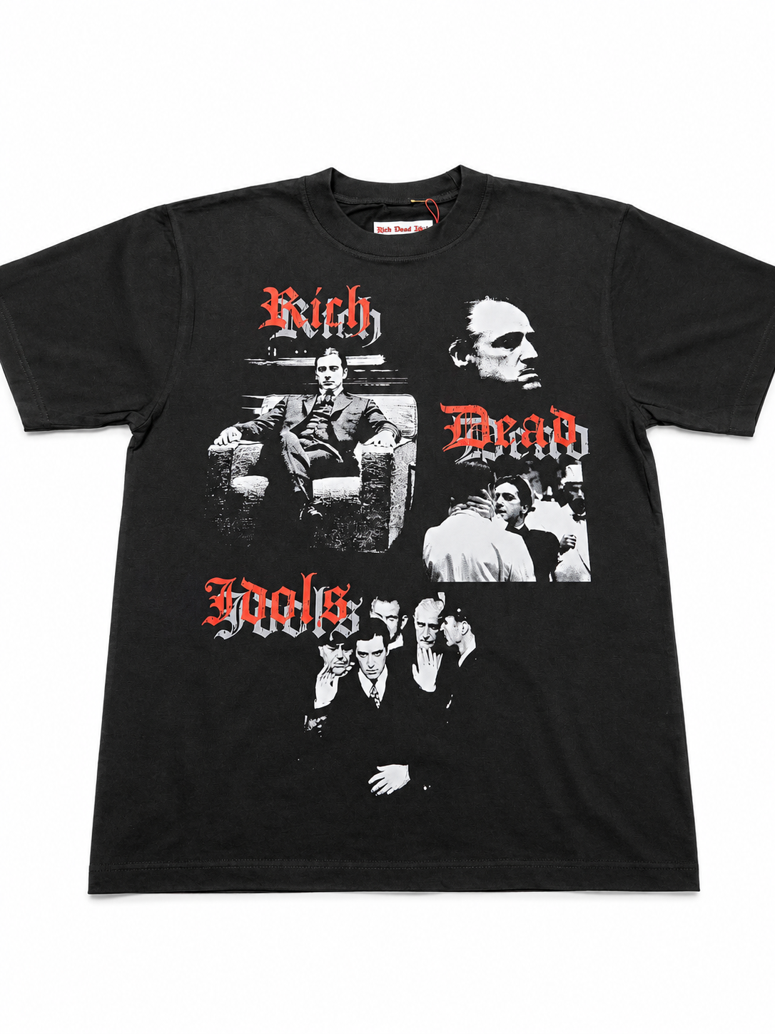 Rich Dead Idols "Omertà" Graphic Tee – Black