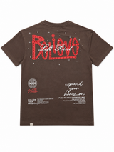 Left Point Brown Graphic T-Shirt