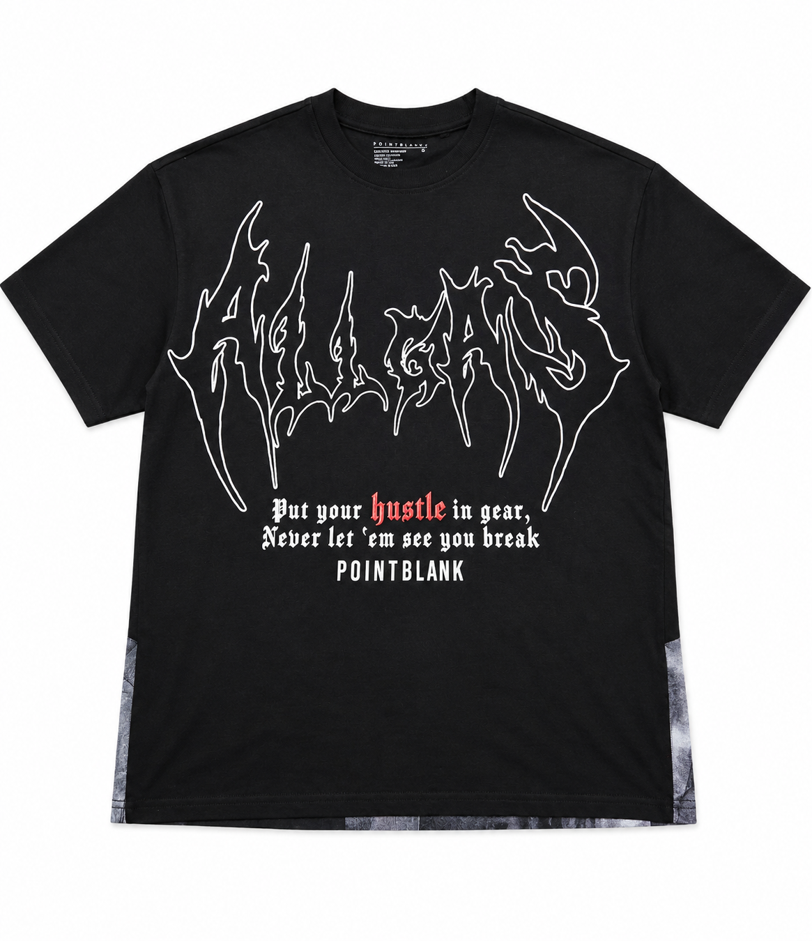Point Blank All Gas No Brakes Graphic Tee – Black