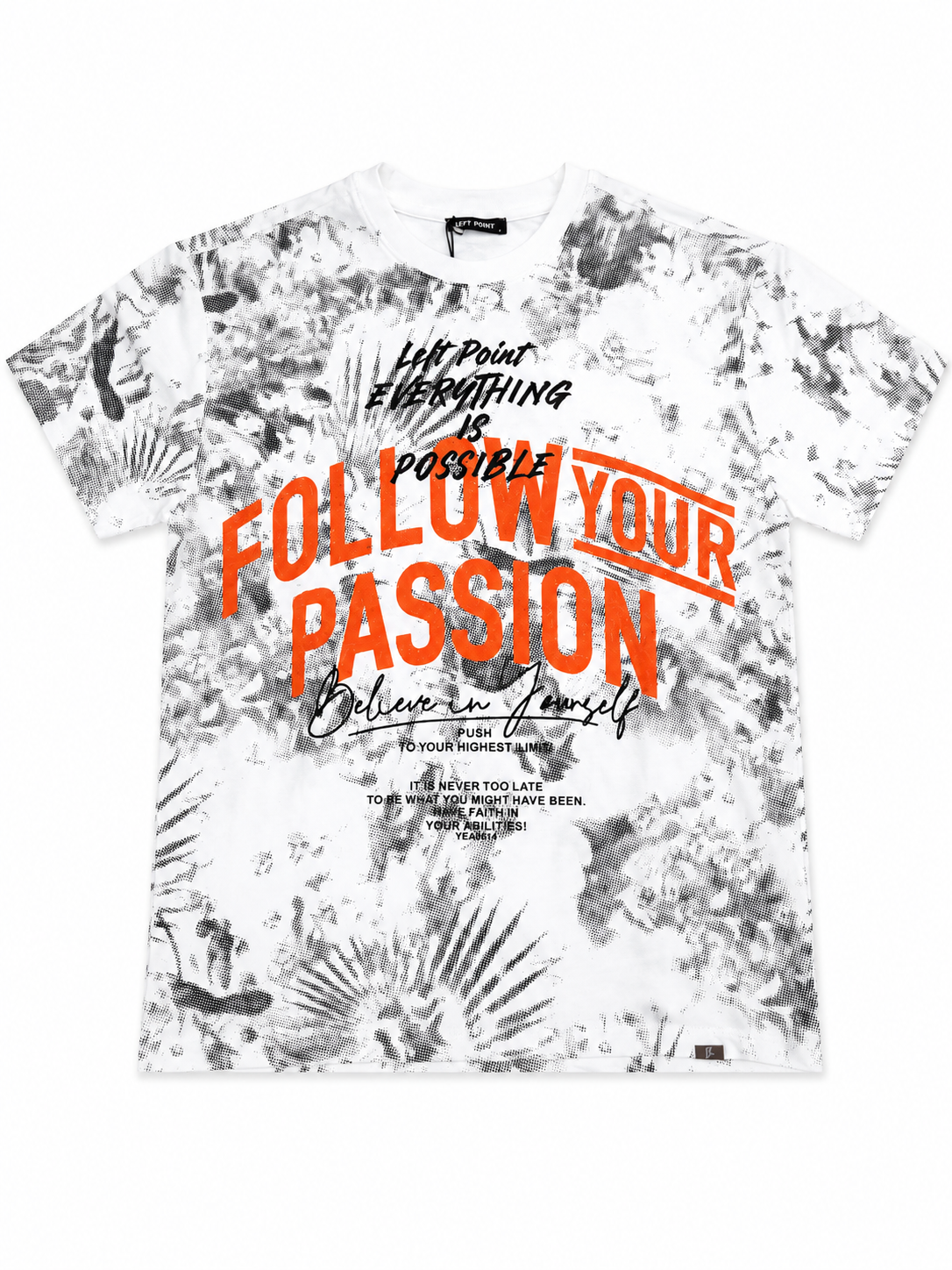 Left Point “Follow Your Passion” Graphic Tee – White Edition